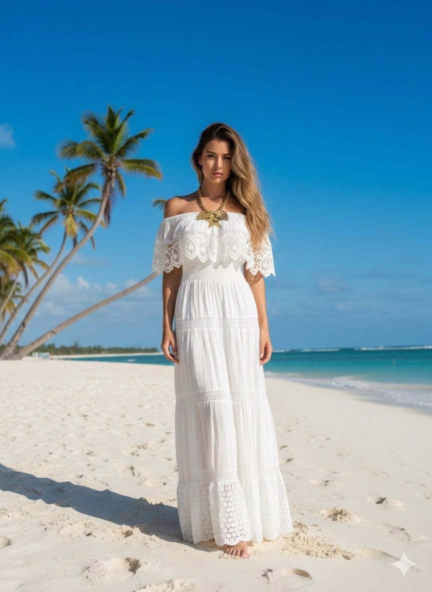 Off Shoulder Long Dress