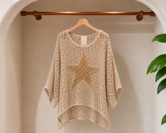 Italian Star Crochet Resort Top & Cover Up – Made in Italy